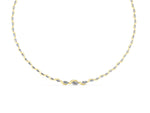 Yellow gold Marquise Diamond Riviera Necklace