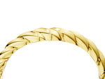 Yellow gold Marquise Diamond Twist Eternity Band with Bezel Setting_4
