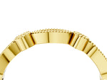 Yellow gold Milgrain Bezel and Marquise Diamond Band_4