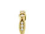 Yellow gold Milgrain Bezel and Marquise Diamond Band_5