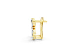 Yellow gold Multi-Shape Diamond Cluster Stud Earrings_1