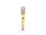 Yellow gold Oval Diamond Shared Prong Eternity Band_2