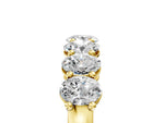 Yellow gold Oval Diamond Shared Prong Eternity Band_5