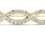 Yellow gold Pavé Marquise Infinity Chain Bracelet with Bezel Prong Setting_1