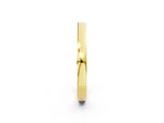 Yellow gold Pavé Round Diamond Channel Set Band_2