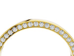Yellow gold Pavé Round Diamond Channel Set Band_4