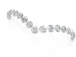 Yellow gold Pavé Round Diamond Chevron Band with Shared Prong Setting_1