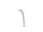 Yellow gold Pavé Round Diamond Chevron Band with Shared Prong Setting_2