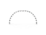 Yellow gold Pavé Round Diamond Chevron Band with Shared Prong Setting_3