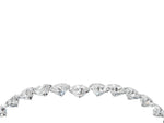Yellow gold Pavé Round Diamond Chevron Band with Shared Prong Setting_4