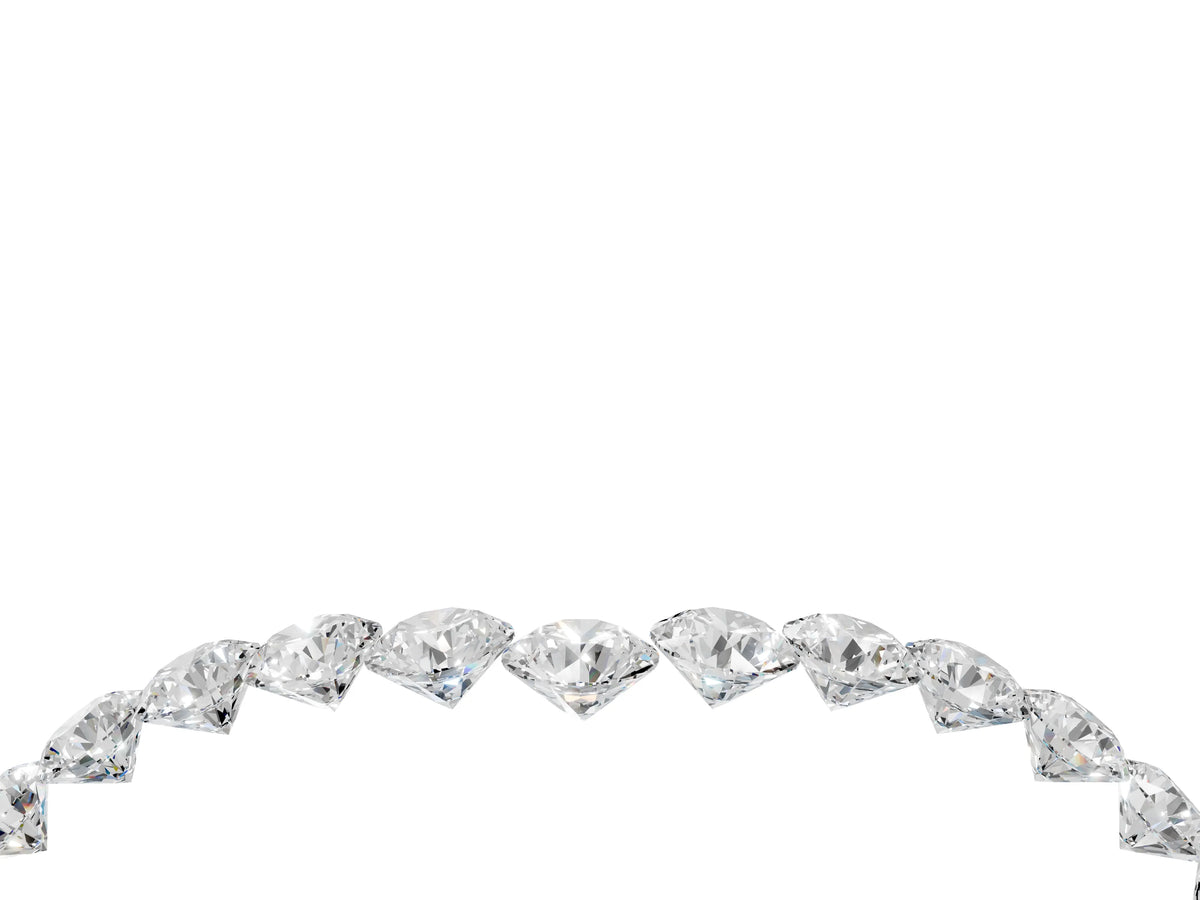 Yellow gold Pavé Round Diamond Chevron Band with Shared Prong Setting_4
