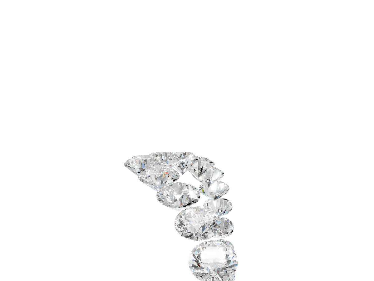 Yellow gold Pavé Round Diamond Chevron Band with Shared Prong Setting_5
