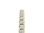 Yellow gold Pavé Round Diamond Half Eternity Band with Shared Prong Setting_5