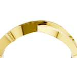 Yellow gold Pavé Round Diamond Twist Band with Channel Setting_4
