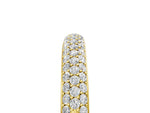 Yellow gold Pavé Round Diamond White Gold Eternity Band_5