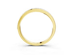 Yellow gold Princess Cut Channel Set Diamond Eternity Band_3