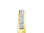 Yellow gold Princess Cut Channel Set Diamond Eternity Band_5