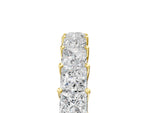 Yellow gold Princess Cut Diamond Channel-Set Eternity Band with Prong Setting_5