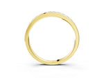 Yellow gold Princess Cut Diamond Channel Set Eternity Band_3