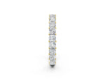 Yellow gold Princess Cut Diamond Eternity Band with Channel Setting and Shared Prong_2