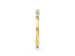 Yellow gold Prong Set Round Diamond Half-Eternity Band_2