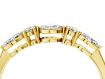 Yellow gold Prong Set Round Diamond Half-Eternity Band_4