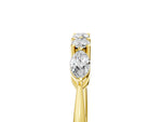 Yellow gold Prong Set Round Diamond Half-Eternity Band_5