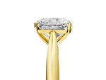 Yellow gold Radiant Cut Diamond Solitaire Engagement Ring with Cathedral Setting and Four-Prong Mount_5