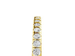 Yellow gold Round Cut Diamond Pavé Set Eternity Band_5