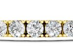 Yellow gold Round Cut Diamond Tennis Bracelet with Box Clasp and Four-Prong Setting_1