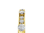 Yellow gold Round Diamond Channel Set Eternity Band with Prong Setting_5