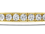 Yellow gold Round Diamond Channel-Set Tennis Bracelet with Box Clasp_1
