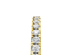 Yellow gold Round Diamond Classic Half Eternity Band with Shared Prong Setting_5