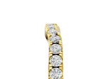 Yellow gold Round Diamond Curved Pavé Wedding Band with Shared Prong Setting_5