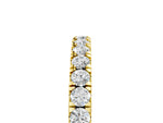 Yellow gold Round Diamond Eternity Band with Prong Setting_5