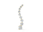 Yellow gold Round Diamond Graduated Prong Set Pendant