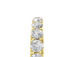 Yellow gold Round Diamond Half Eternity Band with Classic Prong Setting_5