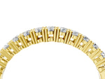 Yellow gold Round Diamond Half-Eternity Band with Shared Prong Setting_4