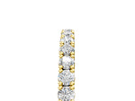 Yellow gold Round Diamond Half-Eternity Band with Shared Prong Setting_5