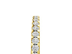 Yellow gold Round Diamond Half Eternity Prong Set Band_5