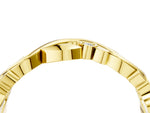 Yellow gold Round Diamond Leaf Eternity Band with Bezel Setting_4