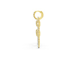 Yellow gold Round Diamond Multiway Open Circle Statement Earrings_1