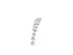 Yellow gold Round Diamond Pavé Curved Band with Shared Prong Setting_2