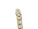 Yellow gold Round Diamond Pavé Curved Band with Shared Prong Setting_5