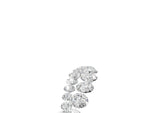 Yellow gold Round Diamond Pavé Curved Band with Shared Prong Setting_5