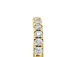 Yellow gold Round Diamond Pavé Curved Eternity Band with Shared Prong Setting_5