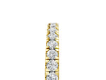 Yellow gold Round Diamond Pavé Eternity Band with U-Prong Setting_5