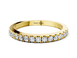 Yellow gold Round Diamond Pavé Eternity Band
