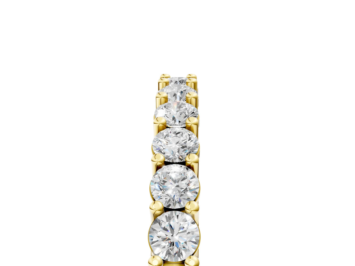 Yellow gold Round Diamond Pavé Half-Eternity Band_5