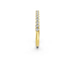 Yellow gold Round Diamond Pavé Set Eternity Band with Micro Prong Setting_2